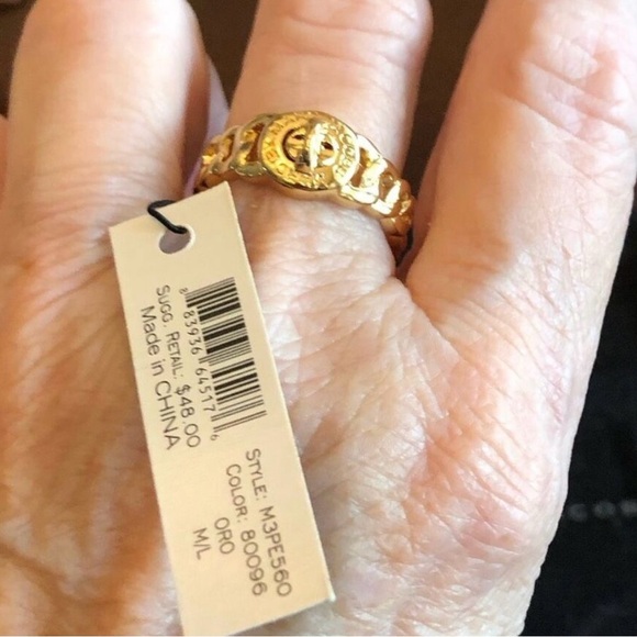 MARC by MARC JACOBS - NWT “Katie” Turnlock Chain Fashion Ring. Sz M/L (7-8) - Picture 3 of 9
